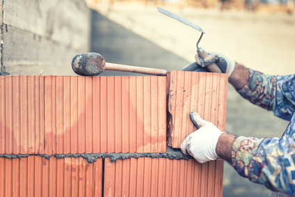 Mauerm&ouml;rtel von Otterbein f&uuml;r Ziegelsteine, Ziegelmauerwerk